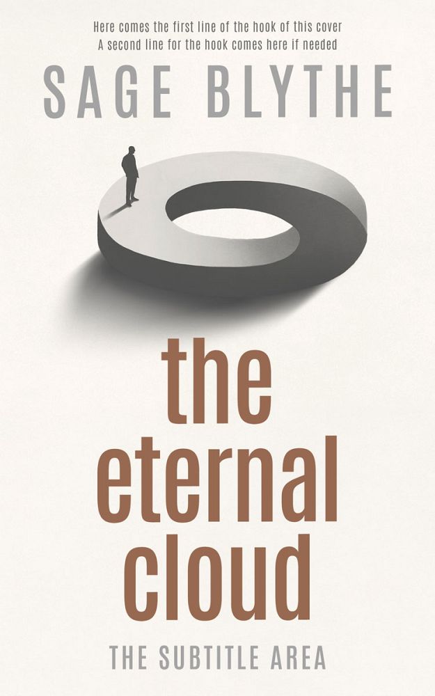 Front view of Pampas #35006 - Premade Abstract Book Cover | BookCoverZone