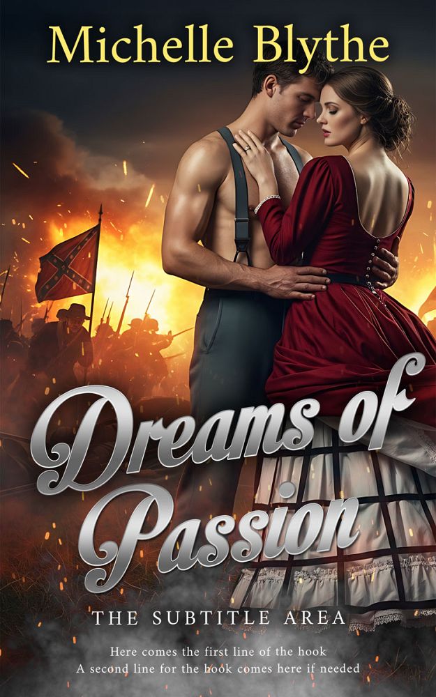 Front view of Cocoa Brown #35155 - Premade Romance Book Cover | BookCoverZone