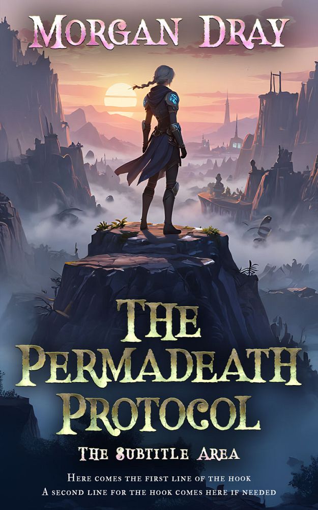 Front view of Ebony Clay #35168 - Premade Fantasy Book Cover | BookCoverZone