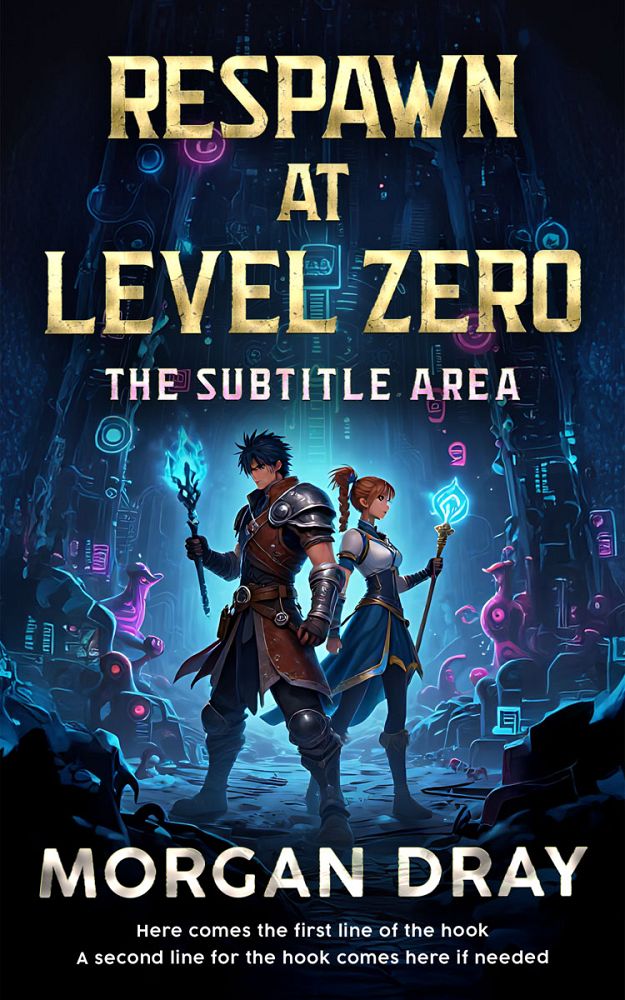 Front view of Ebony #35174 - Premade Fantasy Book Cover | BookCoverZone