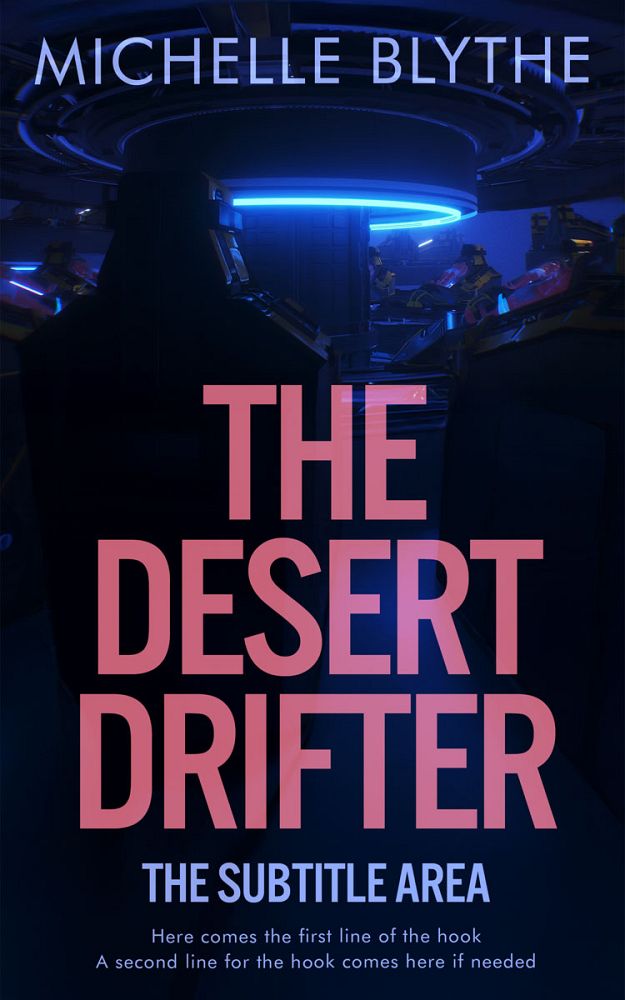 Front view of Puce #35203 - Premade Science Fiction Book Cover | BookCoverZone