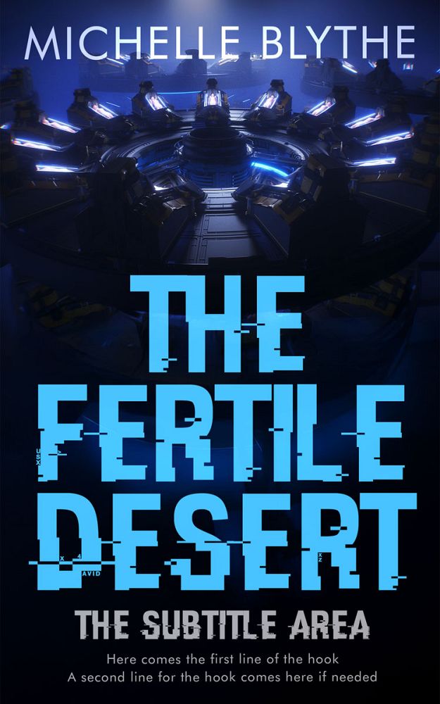 Front view of Ebony #35205 - Premade Science Fiction Book Cover | BookCoverZone