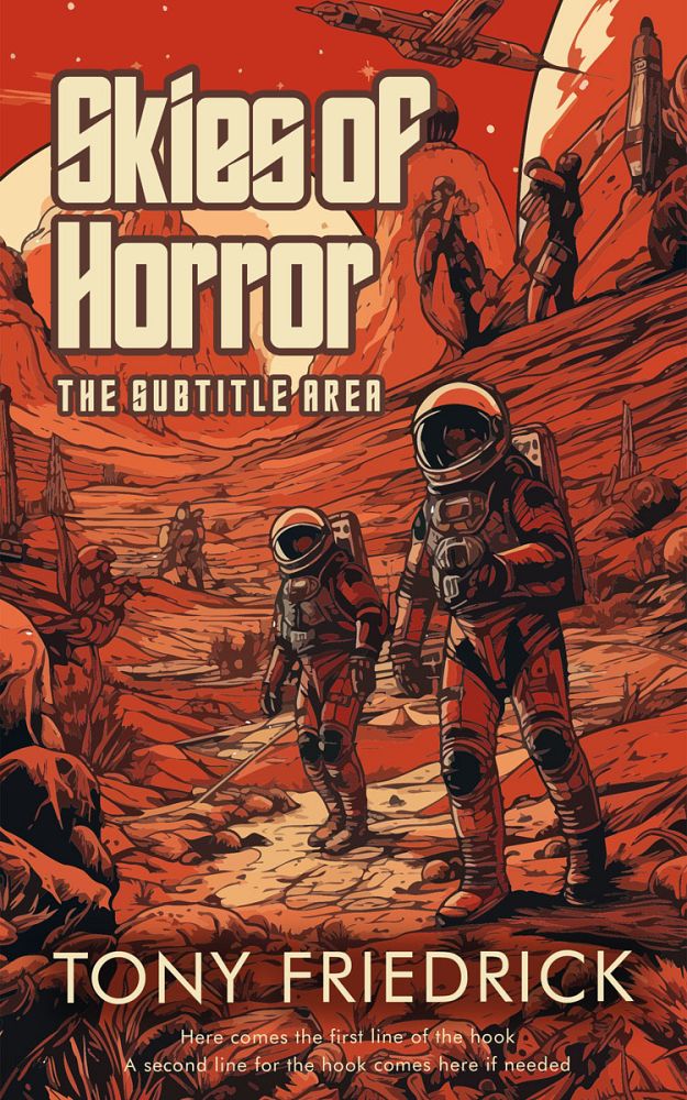 Front view of Burnt Umber #35226 - Premade Science Fiction Book Cover | BookCoverZone