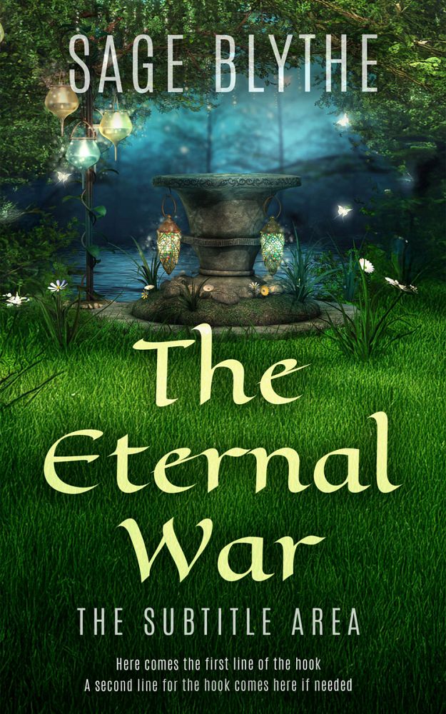 Front view of Celtic #35298 - Premade Fantasy Book Cover | BookCoverZone