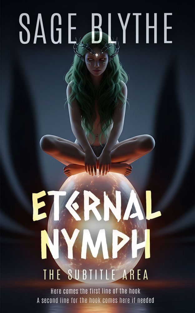 Front view of Shark #35311 - Premade Fantasy Book Cover | BookCoverZone