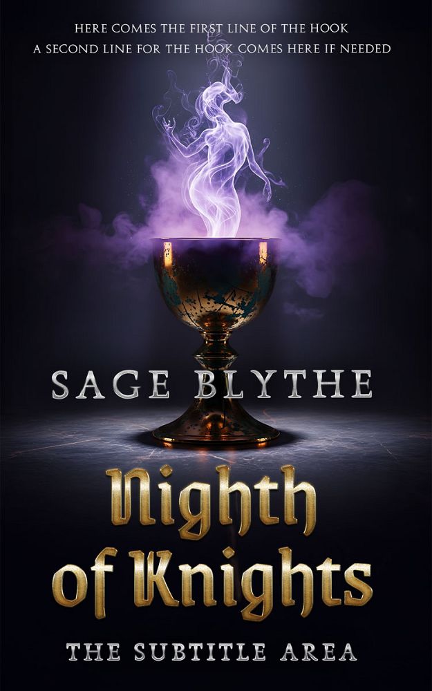 Front view of Cinder #35314 - Premade Fantasy Book Cover | BookCoverZone