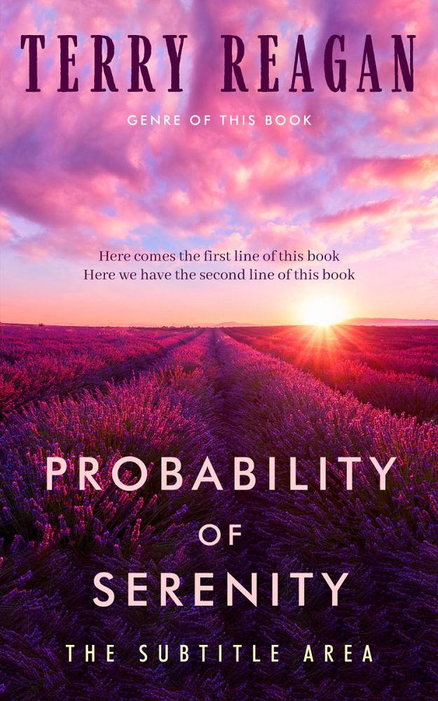 Front view of Loulou #50022 - Premade Nature Book Cover | BookCoverZone