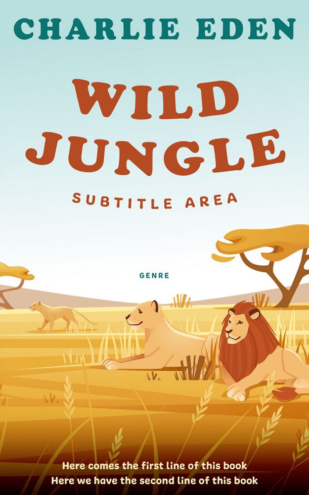 Front view of Tasman #50066 - Premade Children's Book Cover | BookCoverZone