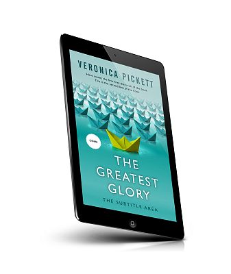 book cover on a tablet view