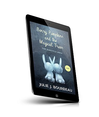 book cover on a tablet view