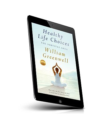 book cover on a tablet view