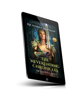 book cover on a tablet view