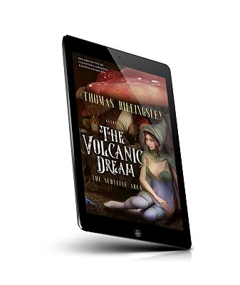 book cover on a tablet view
