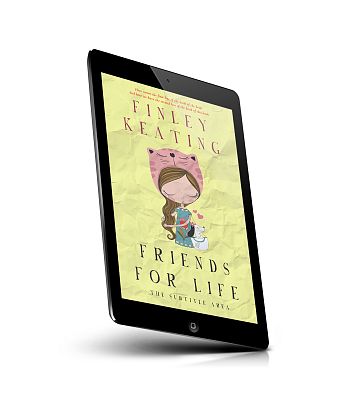 book cover on a tablet view