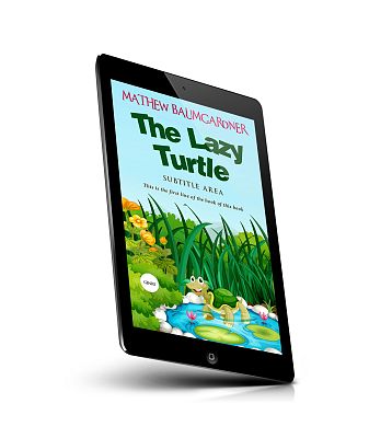 book cover on a tablet view
