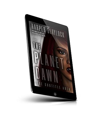 book cover on a tablet view