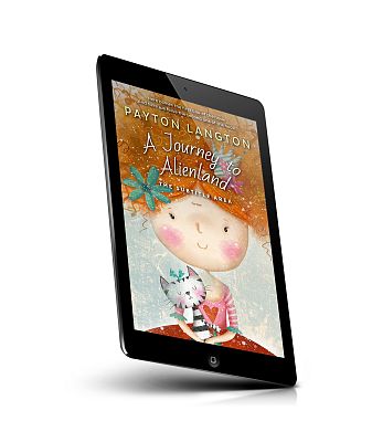 book cover on a tablet view