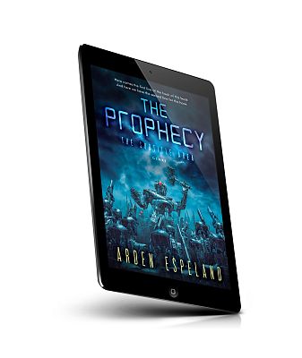 book cover on a tablet view