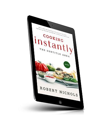 book cover on a tablet view