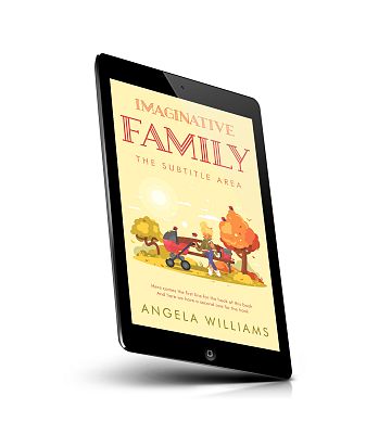 book cover on a tablet view