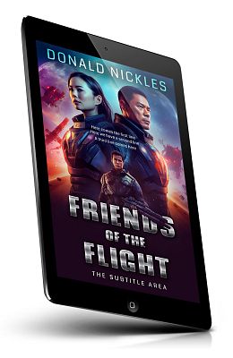 book cover on a tablet view