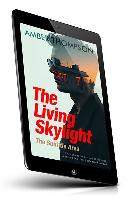 book cover on a tablet view