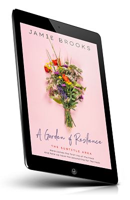 book cover on a tablet view