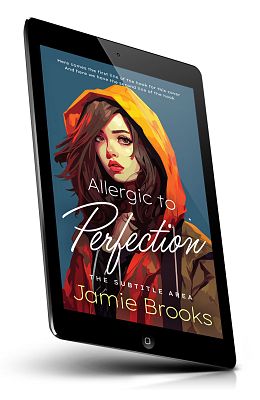 book cover on a tablet view