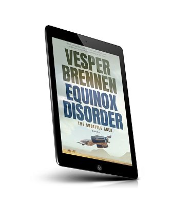 book cover on a tablet view