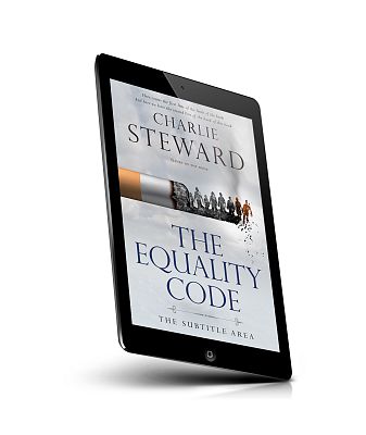 book cover on a tablet view