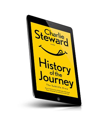 book cover on a tablet view