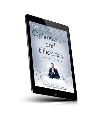 book cover on a tablet view