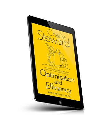 book cover on a tablet view