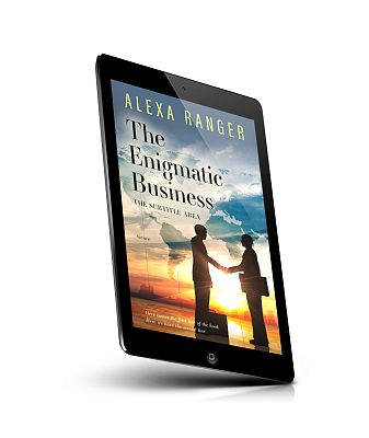 book cover on a tablet view