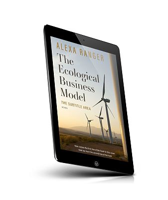 book cover on a tablet view