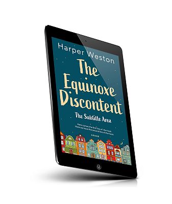 book cover on a tablet view