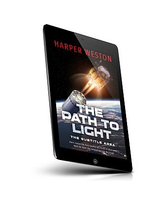 book cover on a tablet view