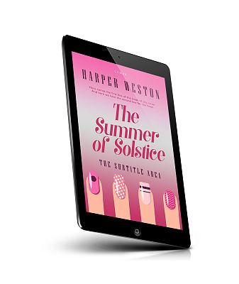 book cover on a tablet view