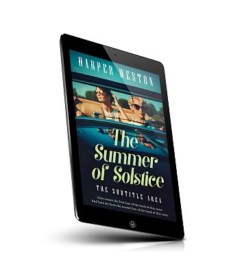 book cover on a tablet view