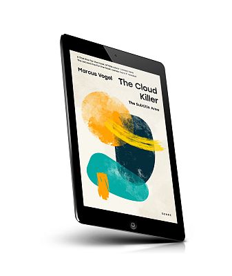book cover on a tablet view