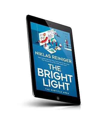 book cover on a tablet view