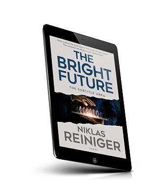 book cover on a tablet view