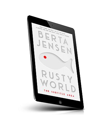 book cover on a tablet view