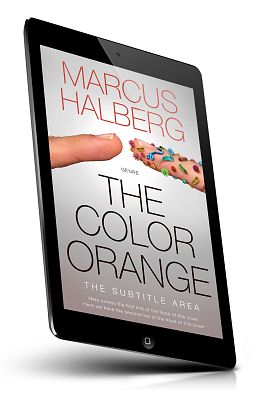 book cover on a tablet view