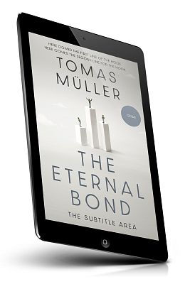 book cover on a tablet view