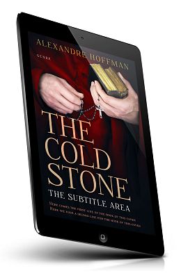 book cover on a tablet view