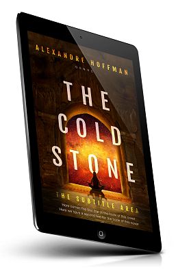 book cover on a tablet view