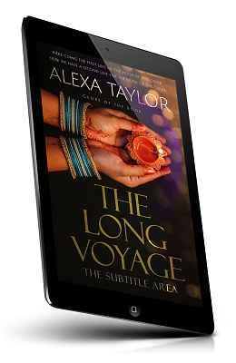 book cover on a tablet view