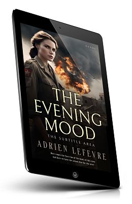 book cover on a tablet view