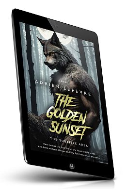 book cover on a tablet view